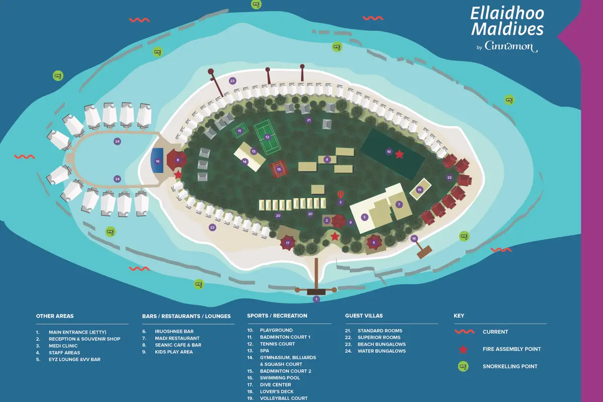 Ellaidhoo Maldives island map