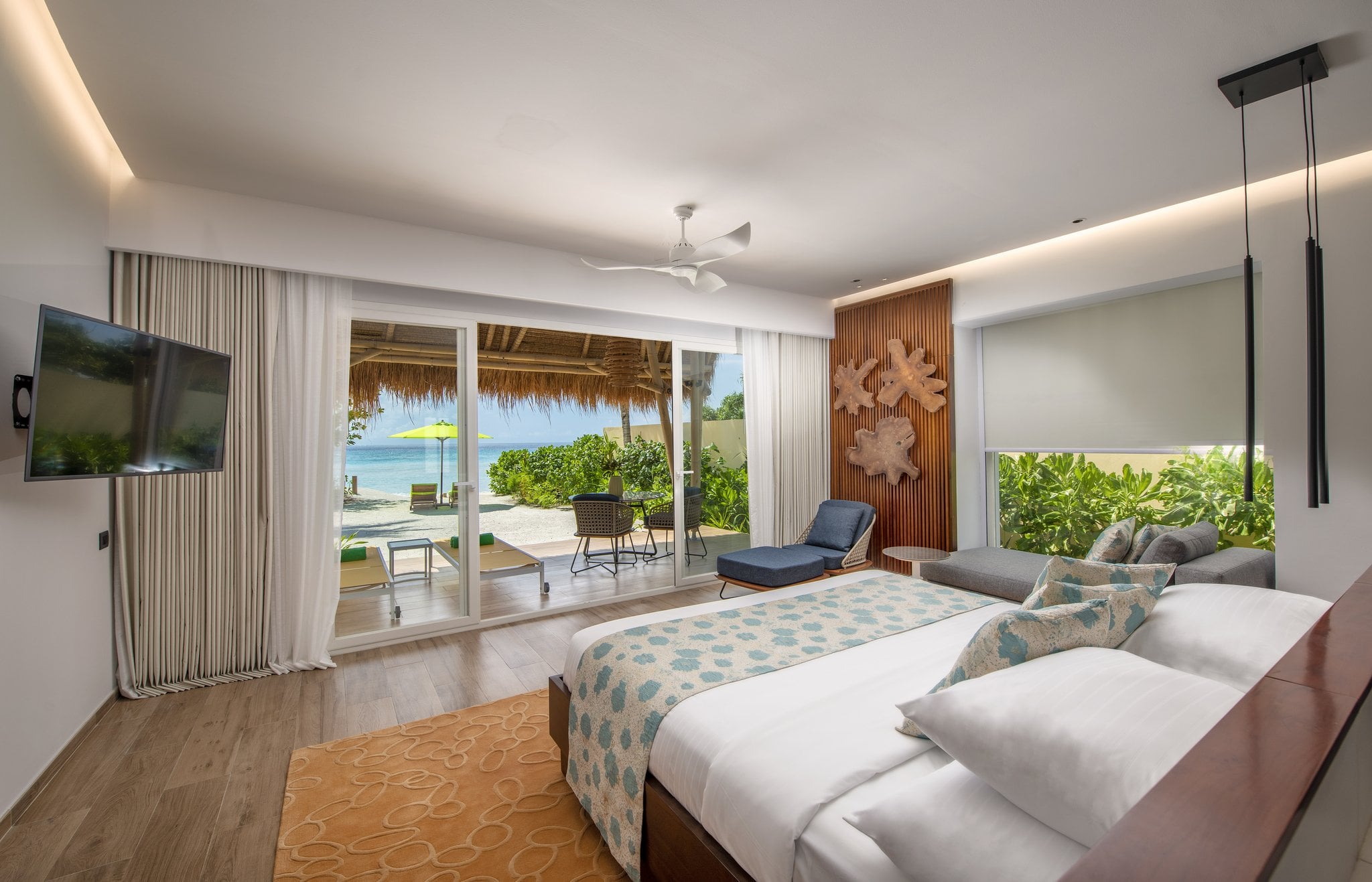 Beach Villa Sea View im Emerald Maldives Resort & Spa