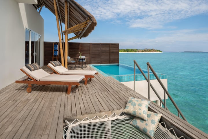 Photo by Emerald Maldives Resort & Spa in Emerald Maldives Resort & Spa with @leadinghotelsoftheworld, and @emerald_collection_resorts. May be an image of cabana and text.