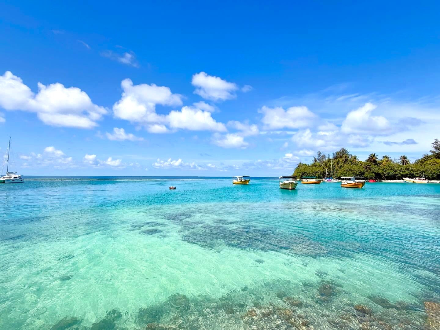 Foto von Equator Village Maldives in Equator Village. Könnte ein Bild von Boot, Ozean, Strand, Horizont und Text sein.