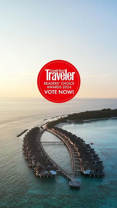 We are delighted to share that Sirru Fen Fushi has been nominated for the Condé Nast Travelers' Choice Awards 2026.

If you have enjoyed a memorable stay with us, we would be truly grateful for your s