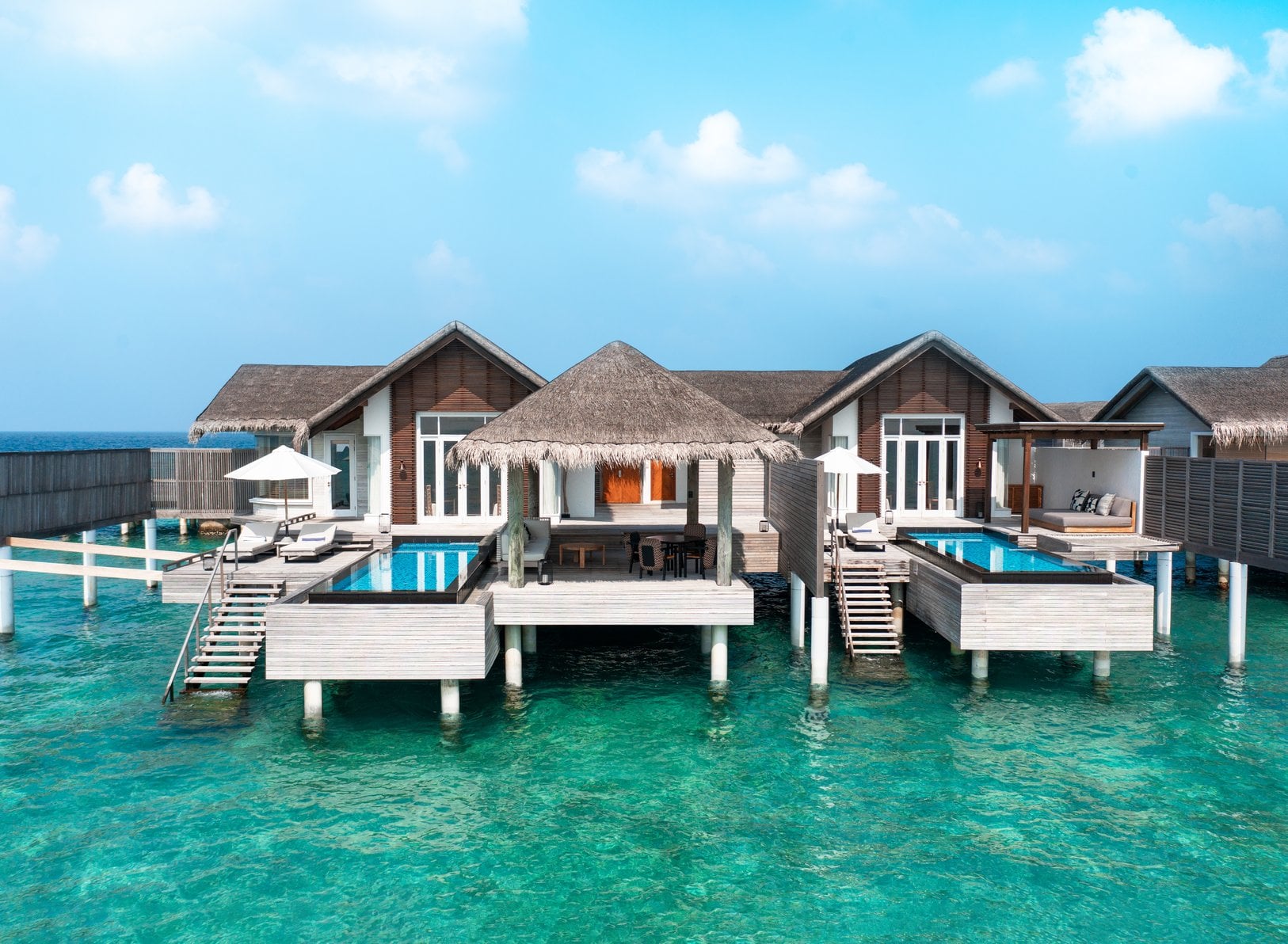 Two-Bedroom Sunset Water Villa im Fairmont Maldives Sirru Fen Fushi