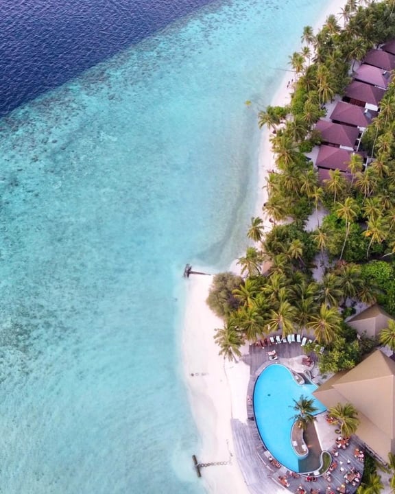 Photo by Filitheyo Island Resort on April 27, 2026. May be an image of swimming, beach, ocean and text.
