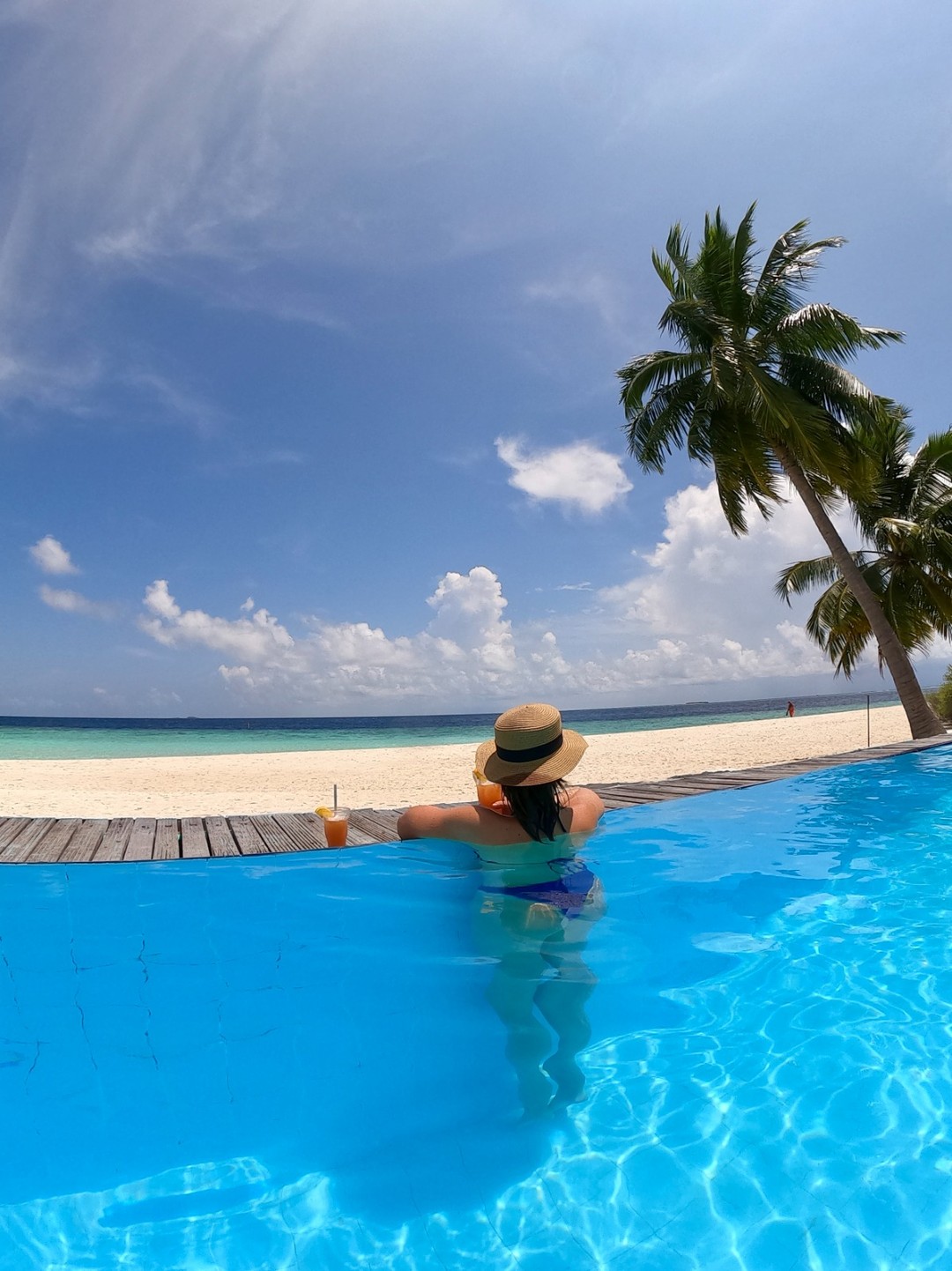 Photo by Filitheyo Island Resort on August 03, 2026. May be an image of pool, horizon, beach and text.