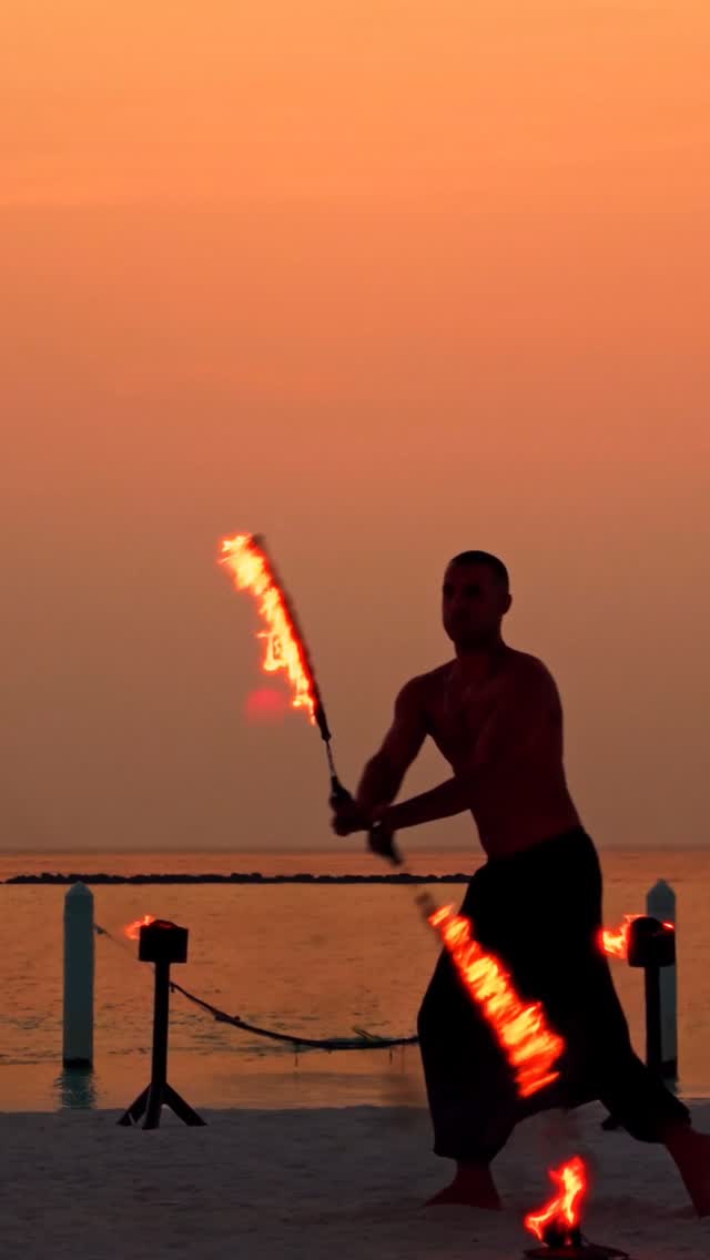 Turning up the heat in paradise🔥🌴

As the sun sets, the island comes alive with mesmerizing flames, ocean breezes, and unforgettable memories.
.
.
#FuraveriMaldives #Maldives #FireDance #IslandVibes