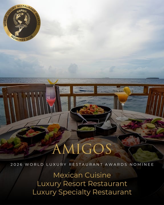 Set right at the reef’s edge at Furaveri Maldives, Amigos is the ultimate spot to sit back, feel the ocean breeze, and enjoy island life. @furaverimaldives 🇲🇻

📍 Raa Atoll, Maldives
🏆 Nominated: 2
