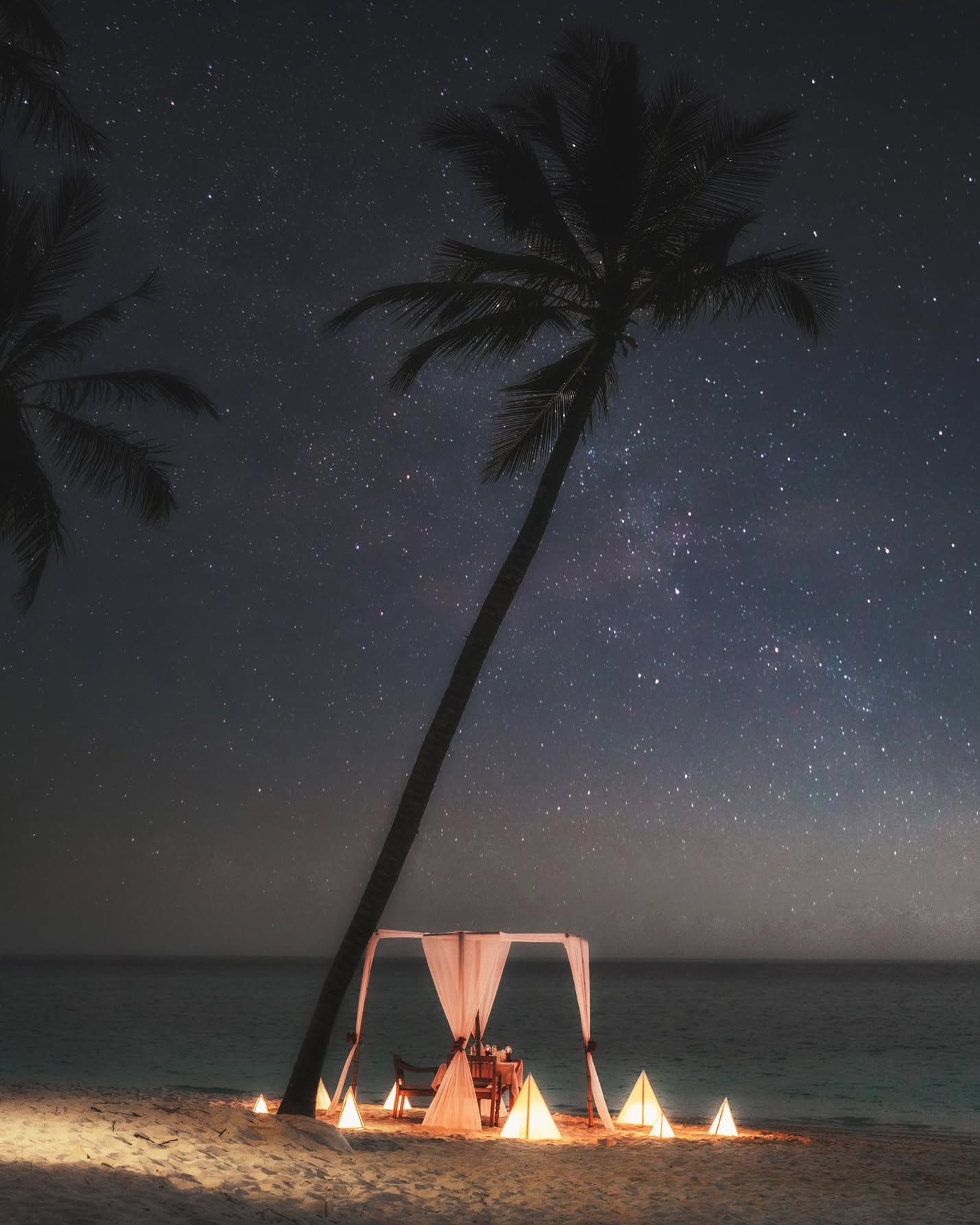 Foto di Furaveri Maldives | Resort di lusso alle Maldive del 09 settembre 2026. Potrebbe essere un'immagine di lettino, tenda, palme, cabana, esterni e testo.
