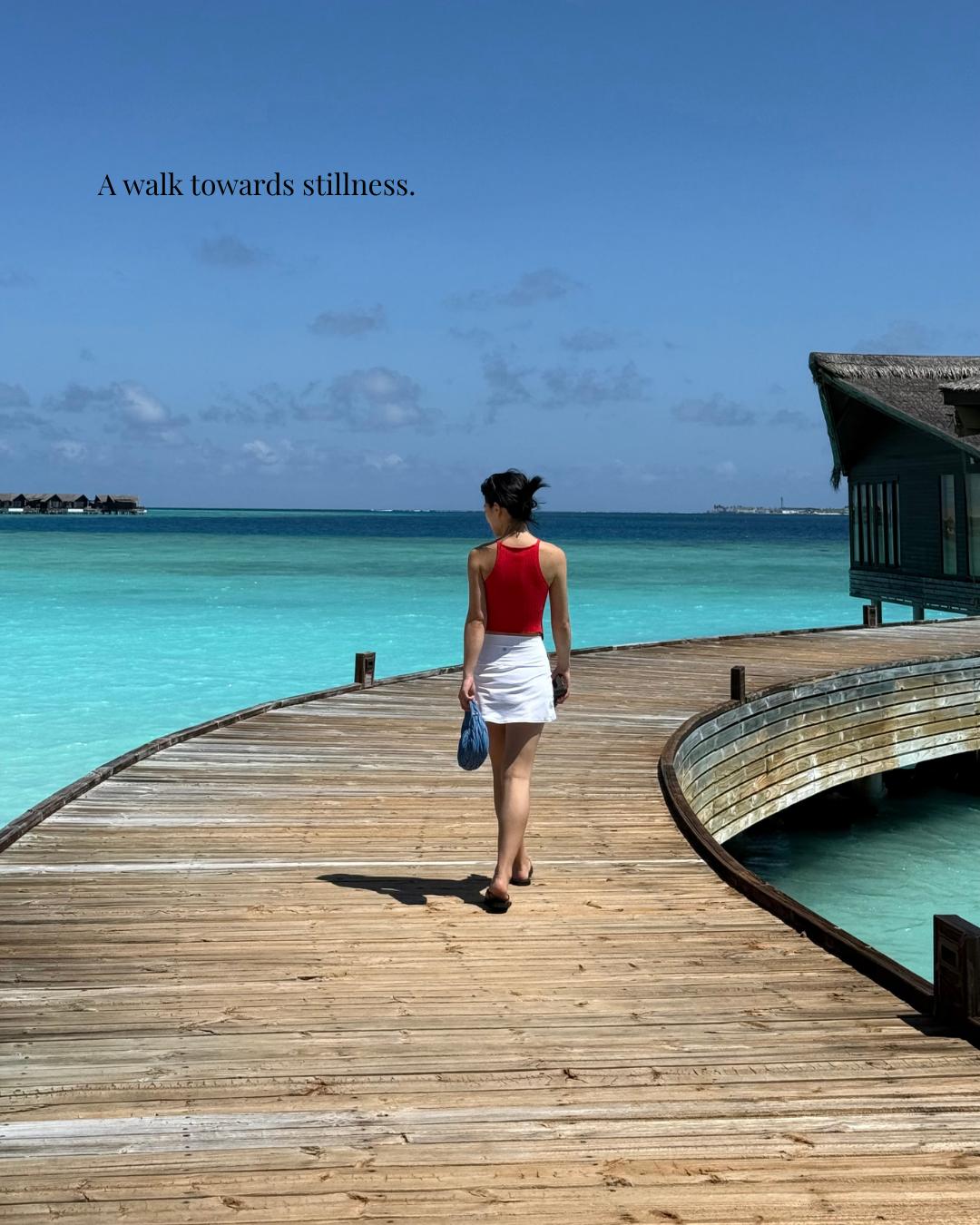 Photo by Grand Park Kodhipparu on August 06, 2026. May be an image of ocean, horizon and text that says "A Awalktowardsstillness. walk towards stillness. eh 6oи".