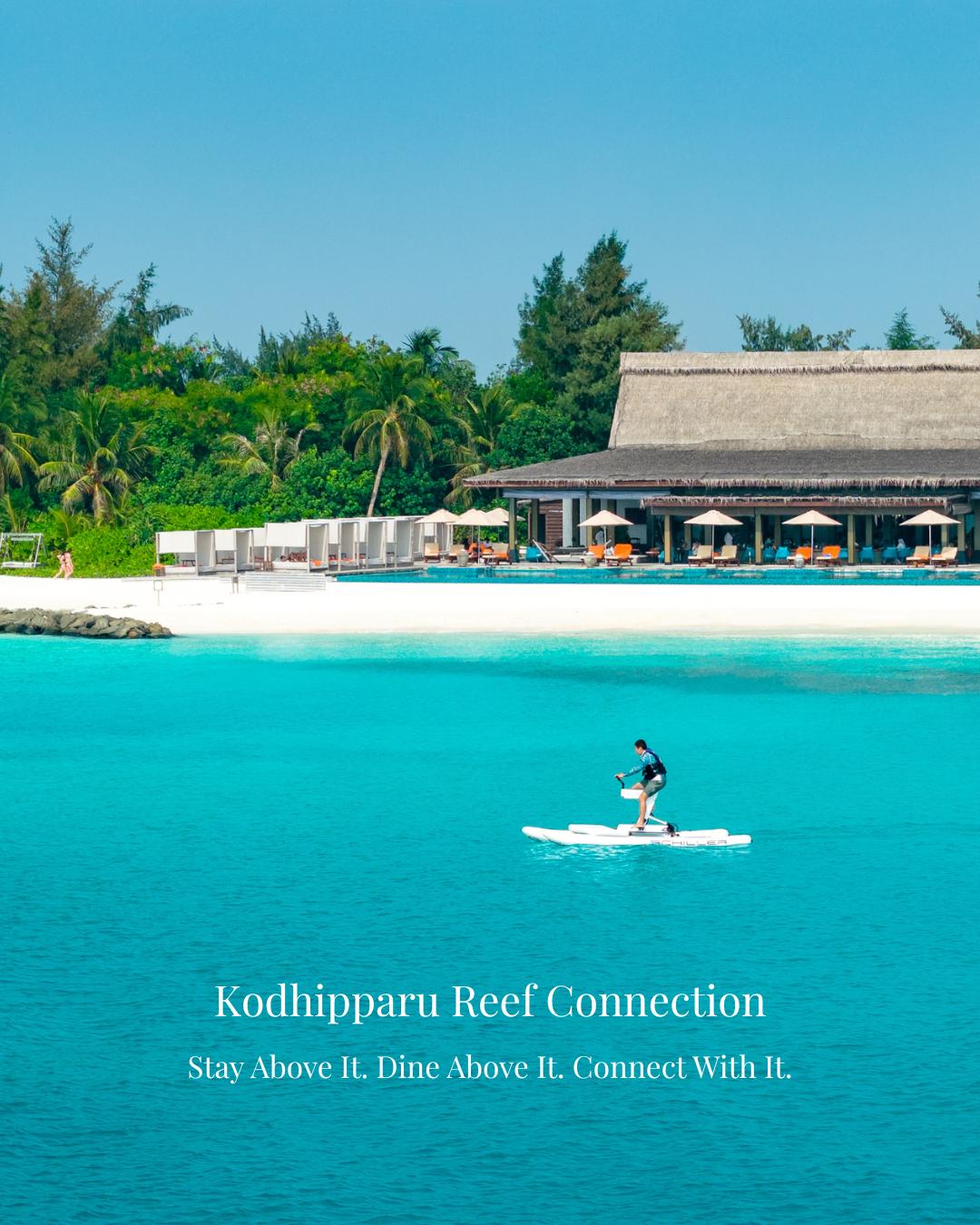 Foto di Grand Park Kodhipparu del 13 settembre 2026. Potrebbe contenere: kayak, moto d'acqua, spiaggia e testo.