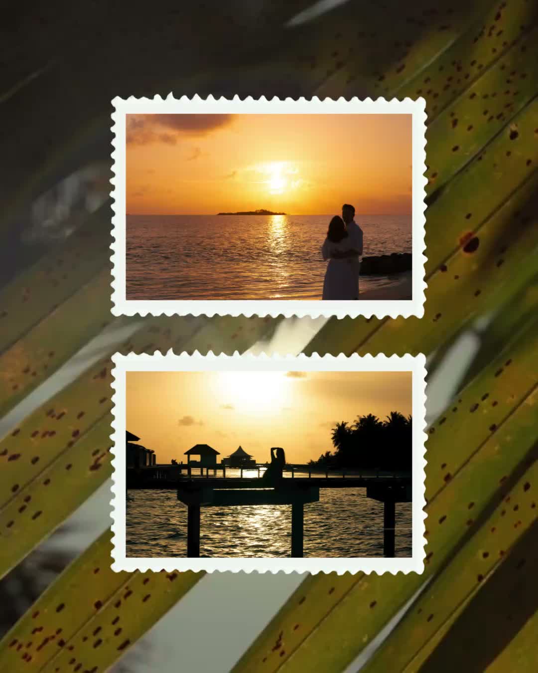 The day's final masterpiece, painted across the Maldivian sky.