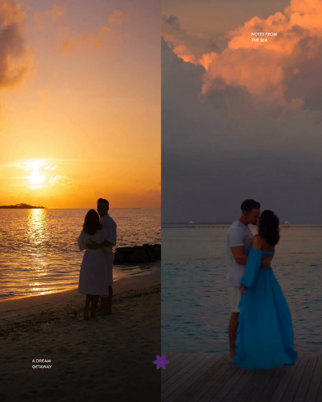 Note dal mare. 🌊

Una storia d'amore scritta tra dolci mattine sull'isola, passeggiate a piedi nudi e tramonti condivisi in due. Alle Maldive, il romanticismo trova il suo ritmo nel suono gentile delle onde e nel