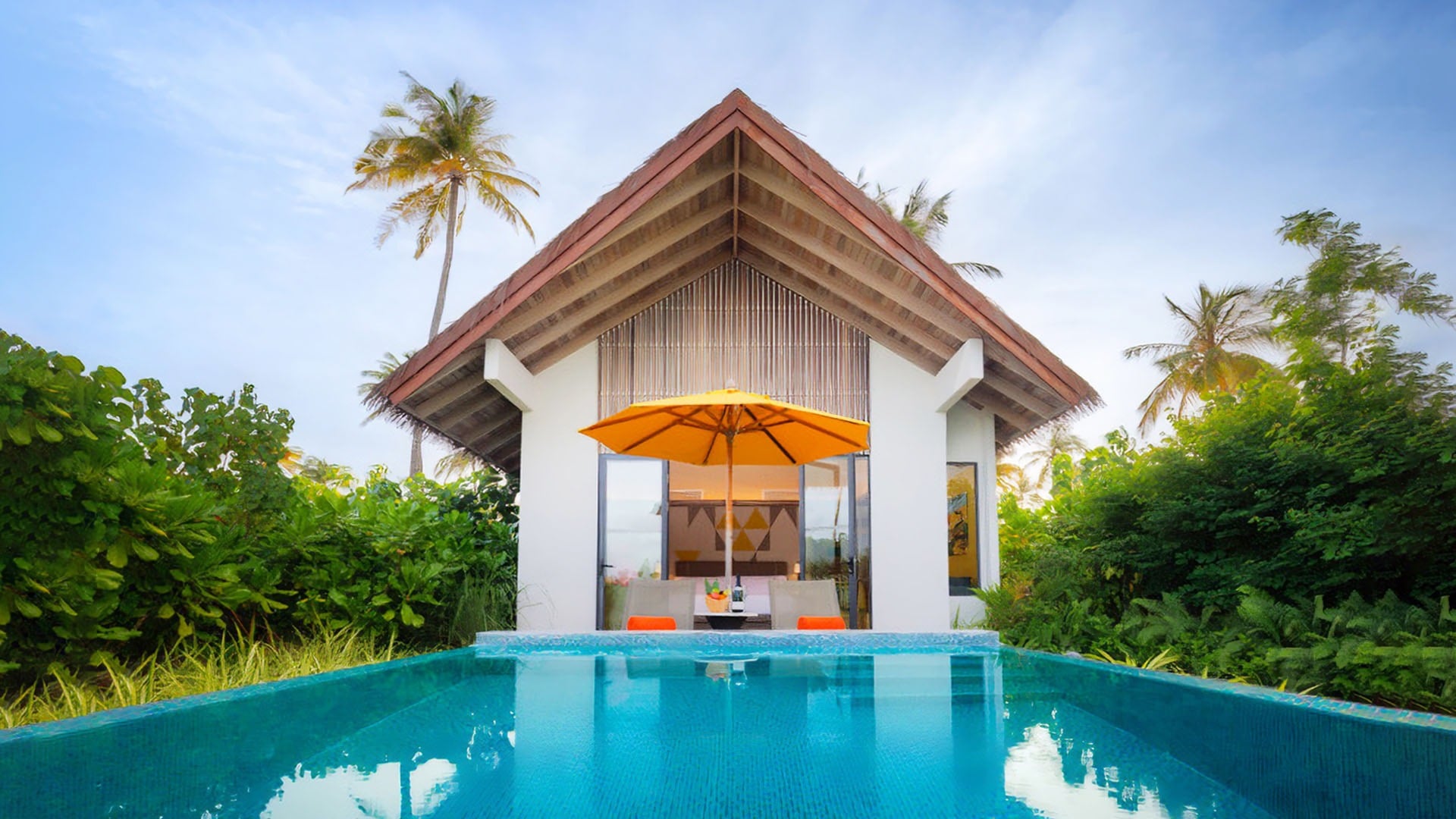 Gold Beach Private Pool Villa im Hard Rock Hotel Maldives