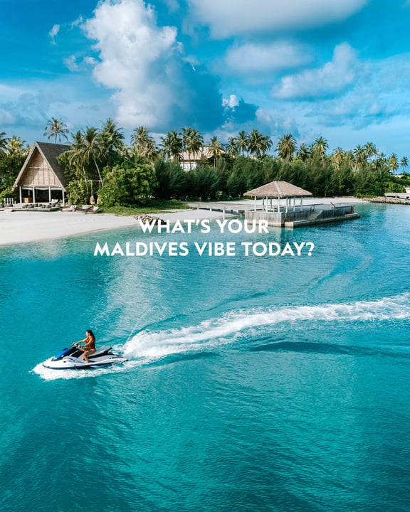 Photo shared by CROSSROADS Maldives on August 05, 2026 tagging @saiilagoonmaldives, @hardrockhotelmaldives, and @so.maldives. May be an image of jet ski, raft, poster, speedboat and text that says "WH