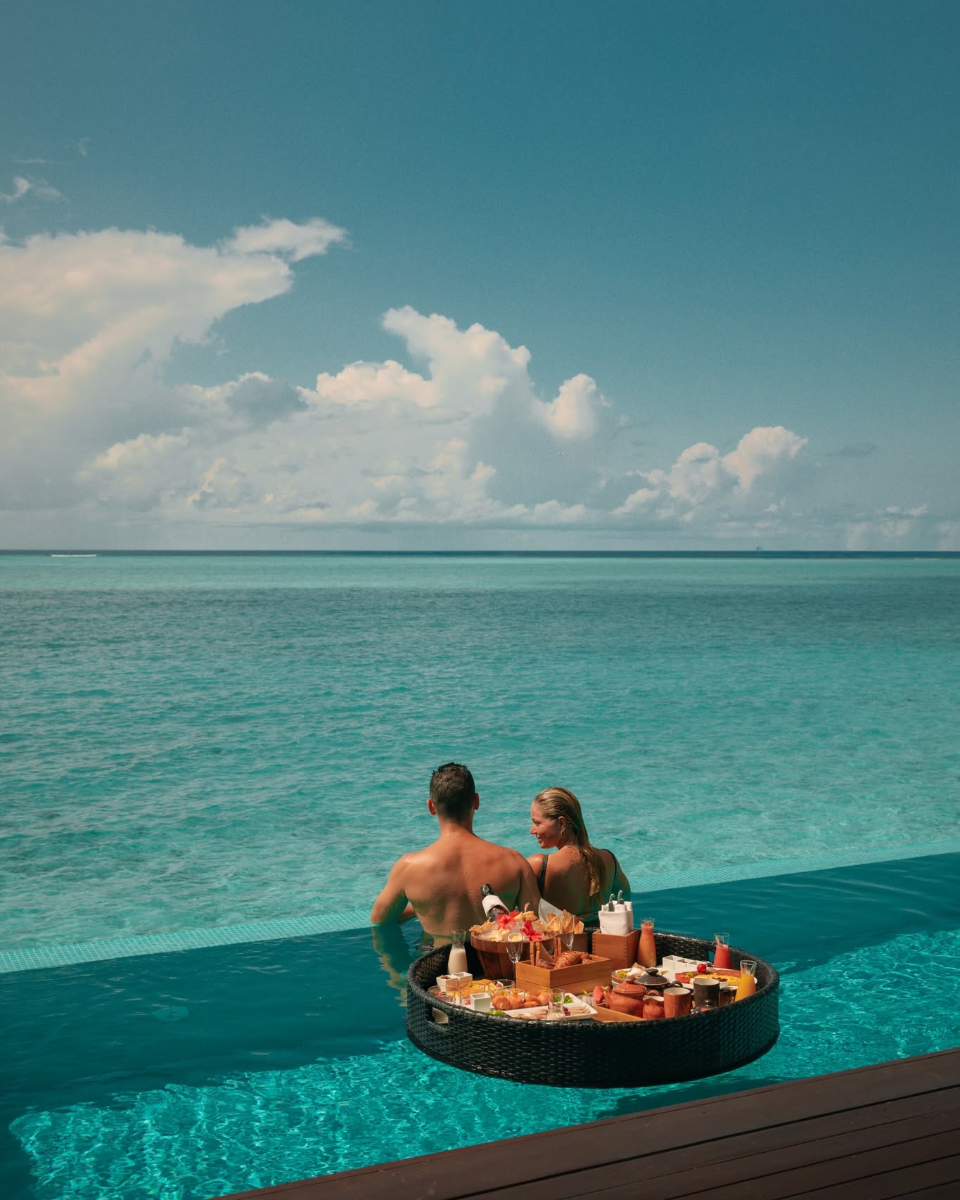 Photo by Heritance Aarah on June 12, 2026. May be an image of swimming, chaise longue, deck chair, pool, ocean, cabana and text.