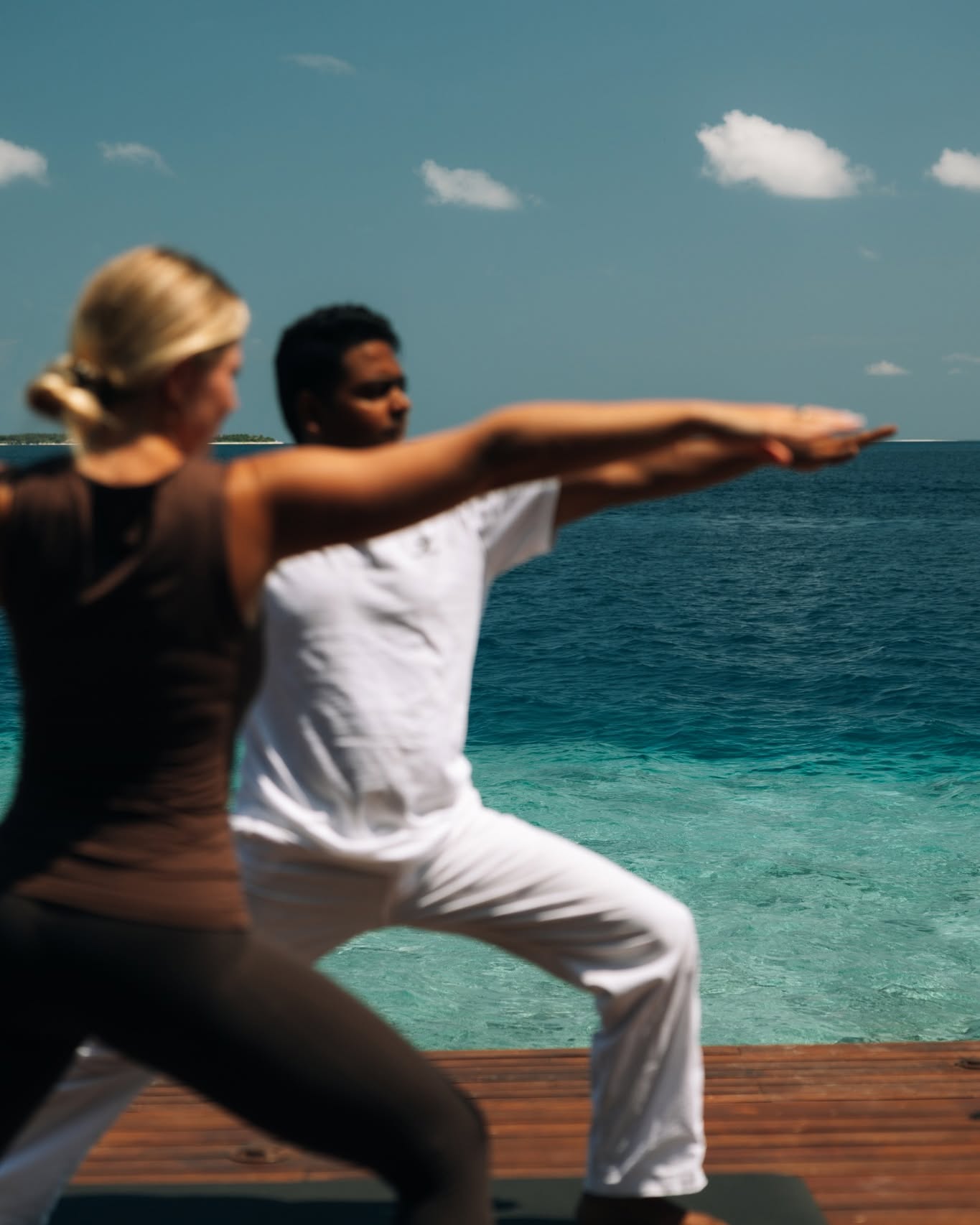 Photo by Heritance Aarah on June 16, 2026. May be an image of yoga, standing, body of water and text.