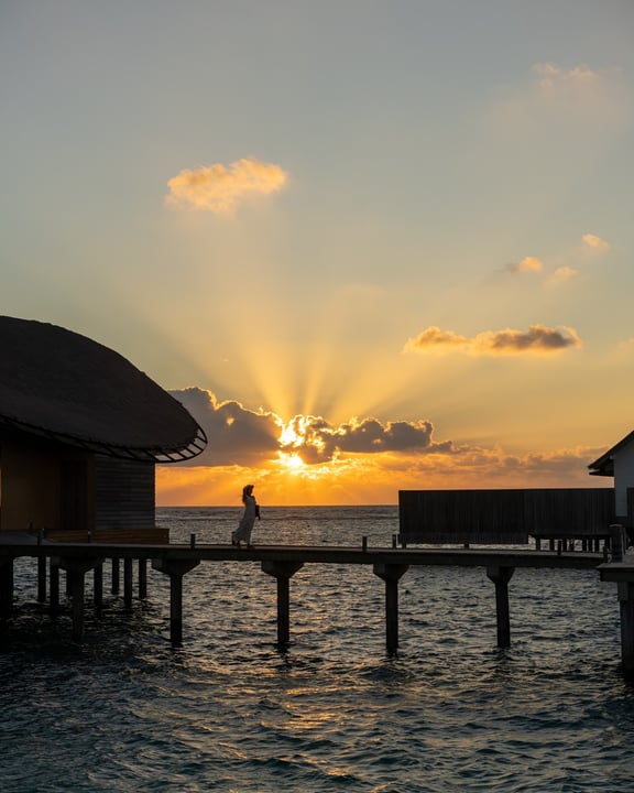 Photo by Hilton Maldives Amingiri on August 07, 2026. May be an image of twilight, water and text.