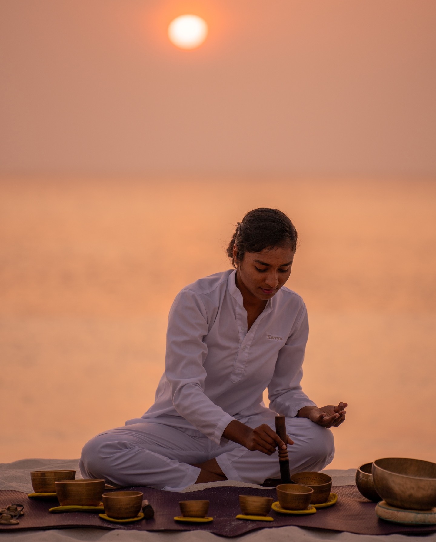 “Every sunset brings the promise of a new dawn”

Surrounded by the sound of the waves and the final light of the day, sunset meditation blends sound healing and guided breathing techniques to quiet th