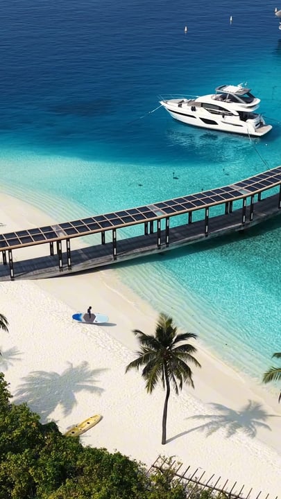 A paddleboard, a calm lagoon, and time to move at your own pace. Some of the best moments on the island happen out on the water.

#Maldives #VisitMaldives #SUP #LuxuryResort #HurawalhiMaldives