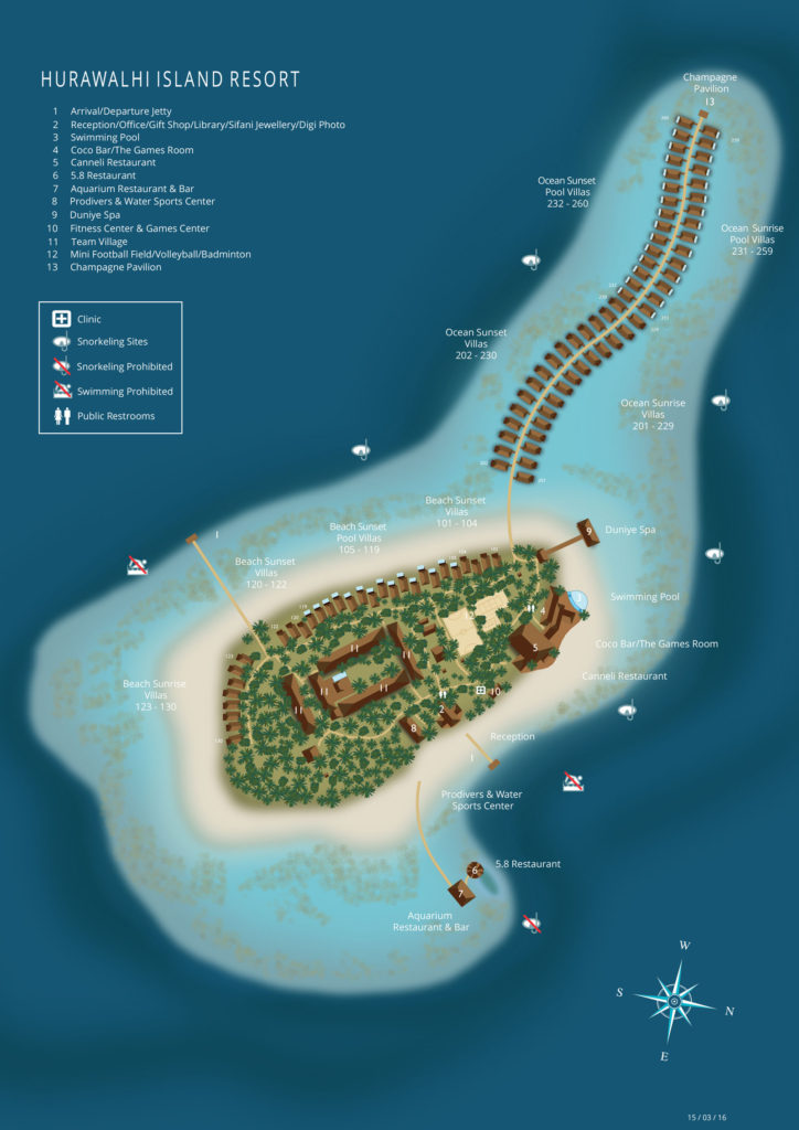 Hurawalhi Island Resort map