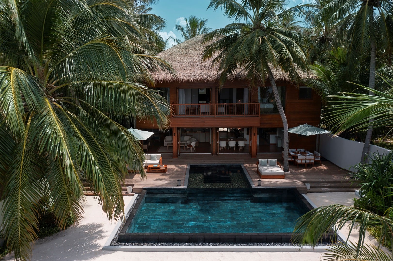 Two-Bedroom Beach House mit Pool im Huvafen Fushi
