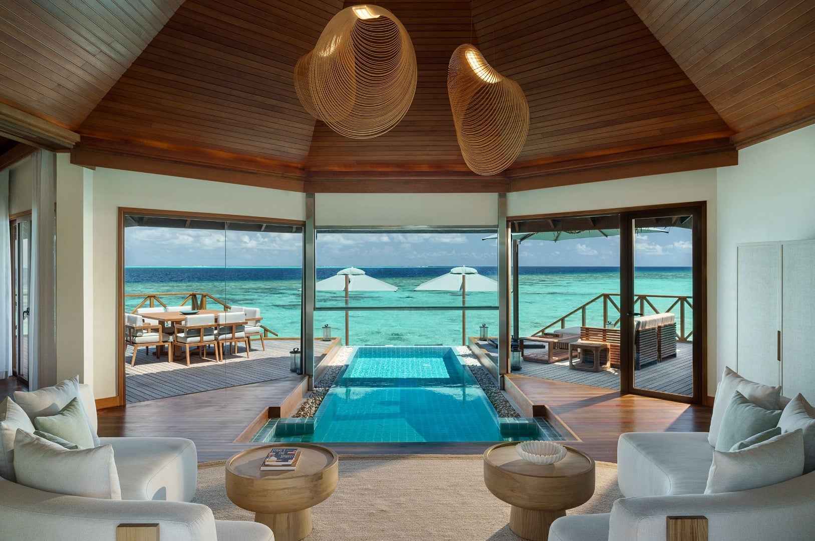 Two-Bedroom Ocean Pavilion mit Indoor-Outdoor-Pool im Huvafen Fushi