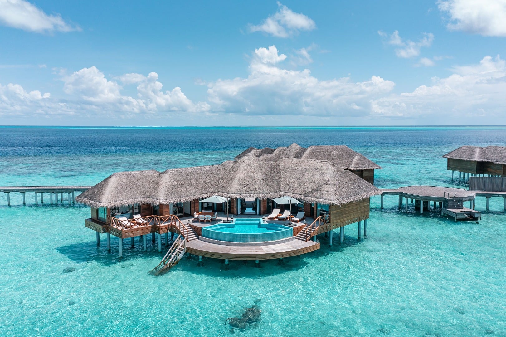 Two-Bedroom Ocean Pavilion mit Außenpool im Huvafen Fushi