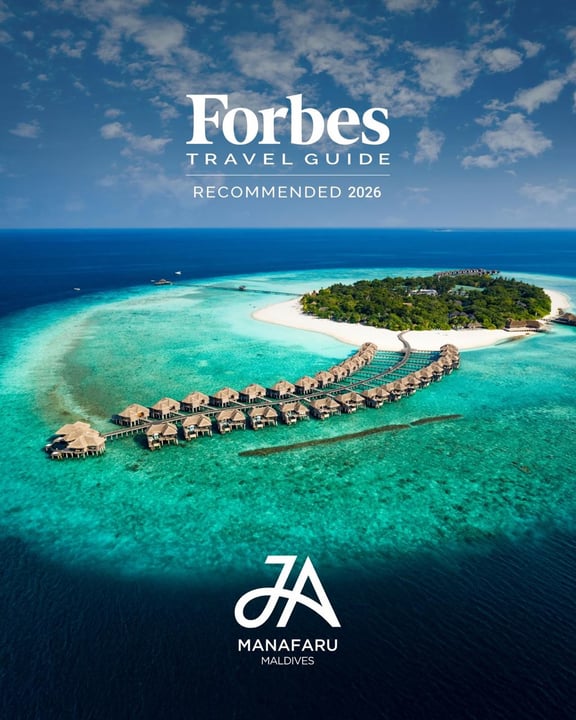 Photo by JA Manafaru Maldives in JA Manafaru Maldives with @forbestravelguide, and @jaresorts. May be an image of magazine.