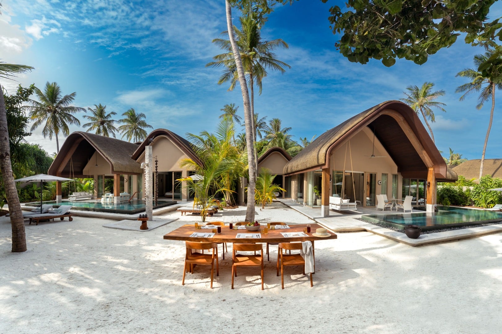 Four Bedroom Beach Residence with Two Pools - Außenansicht im JOALI Being