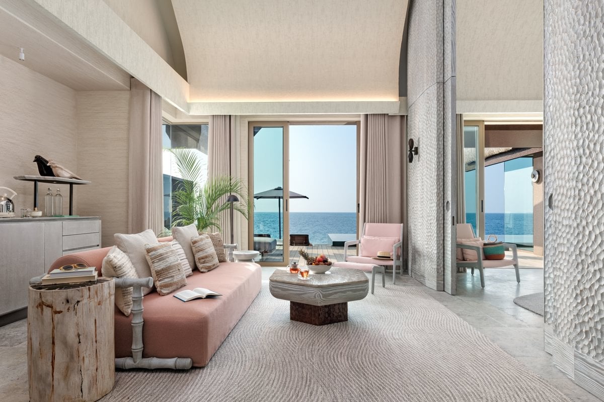 Grand Ocean Pool Villa - Wohnzimmer im JOALI Being