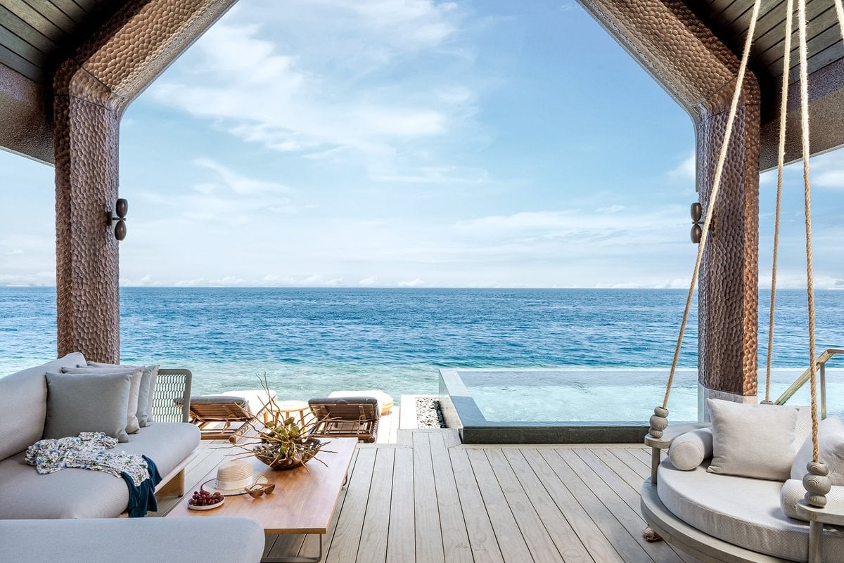 Grand Two-Bedroom Ocean Pool Villa - Pooldeck im JOALI Being