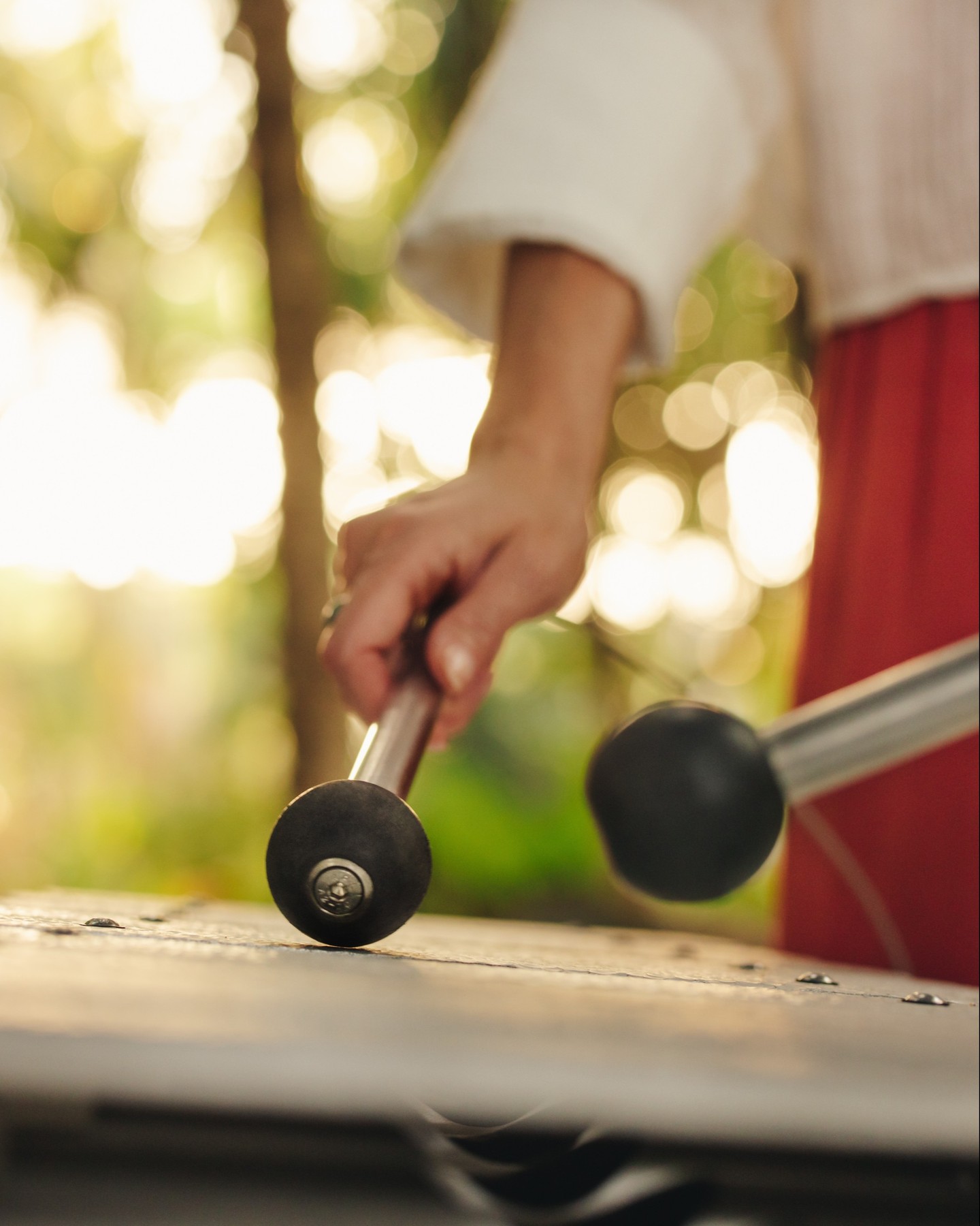 Curiosity leads the way at the Discovery Sound Path, an outdoor sound therapy oasis. Hidden along lush forest trails, each unique instrument invites our guests to become sound explorers – inspiring a 