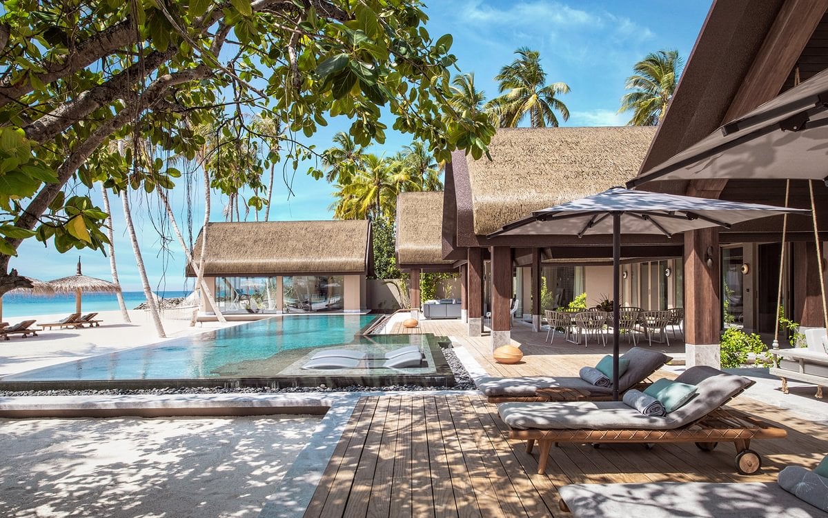 Three Bedroom Wellbeing Beach Pool Residence - Außenansicht im JOALI Being