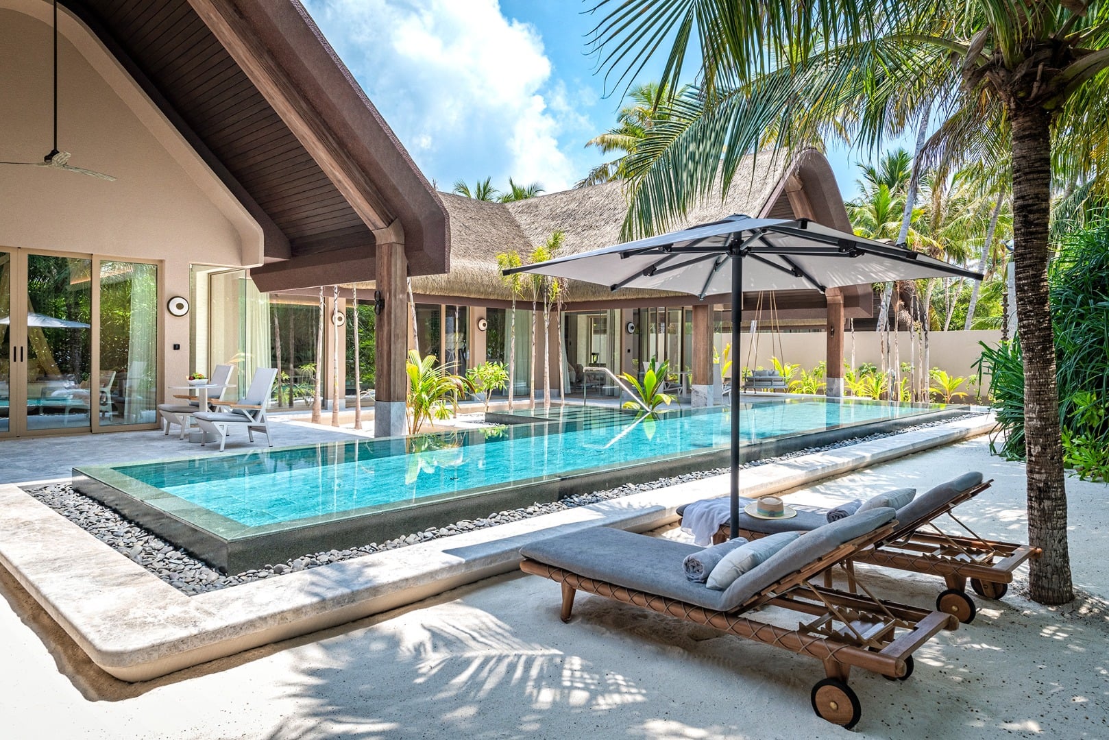 Two Bedroom Wellbeing Beach Pool Residence - Außenansicht im JOALI Being