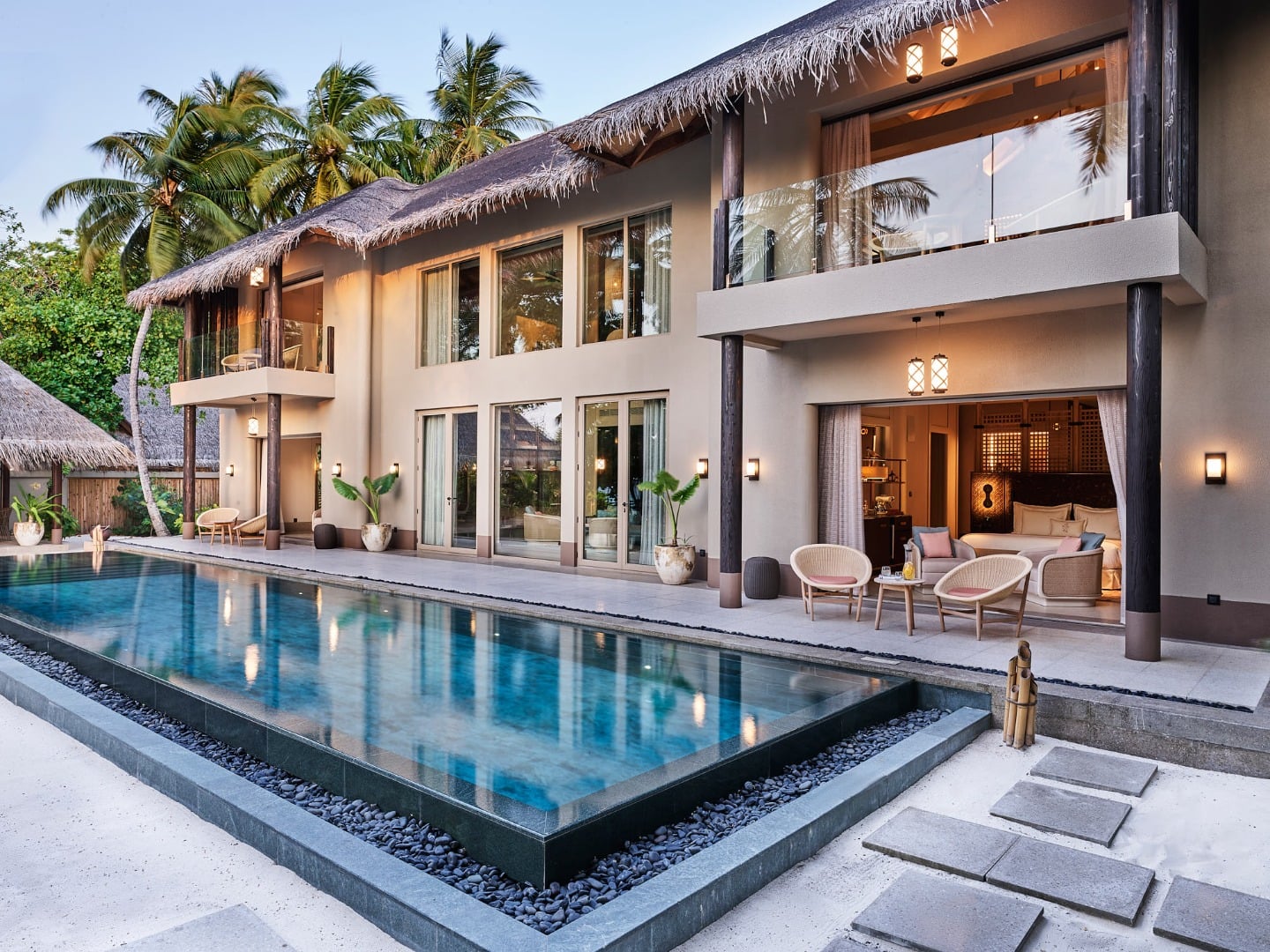 Four Bedroom Beach Residence with Pool – Außenansicht im JOALI Maldives