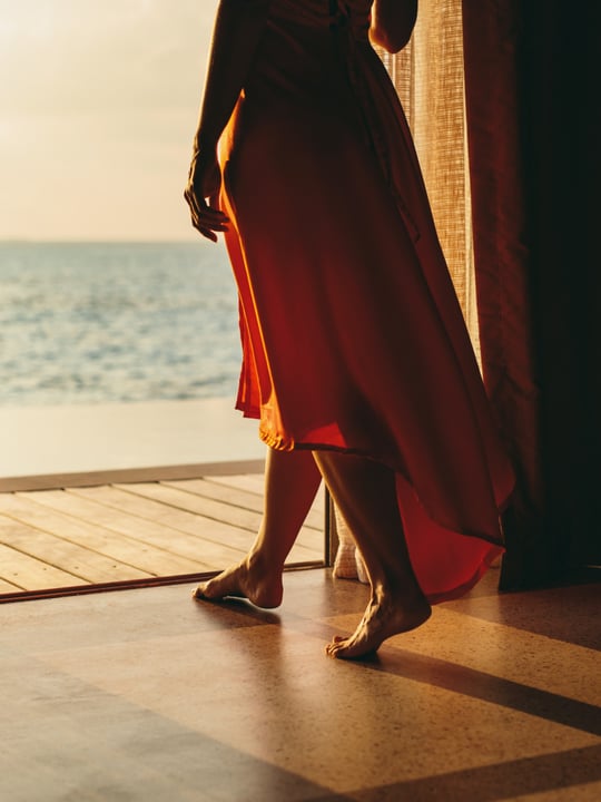 Foto von JOALI Maldives vom 23. August 2026. Zu sehen sind möglicherweise eine oder mehrere Personen, ein Sarong, ein Kleid, ein Sommerkleid und Text.