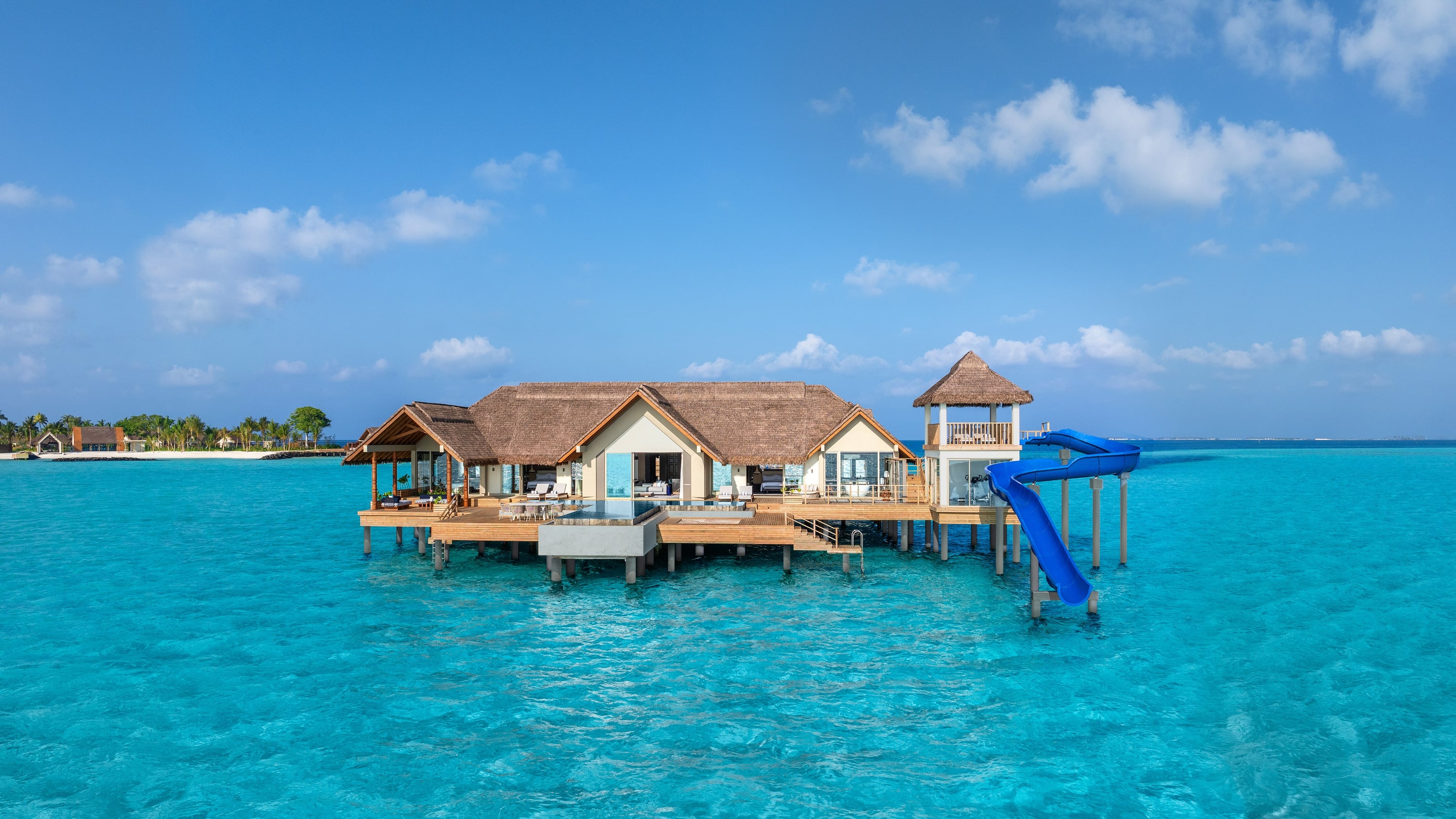 Ocean Residence exterior at JW Marriott Maldives Kaafu Atoll Island Resort