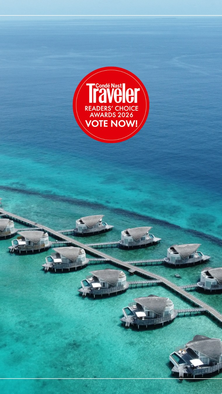 Elevated, mindful, and deeply honored. We are thrilled to share that JW Marriott Maldives Resort & Spa has been nominated for the Condé Nast Traveler Readers’ Choice Awards 2026.

Help us celebrate th