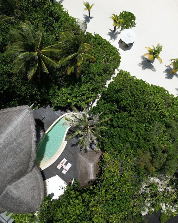 Photo by JW Marriott Maldives Resort & Spa on August 09, 2026. May be an image of chaise longue and text.