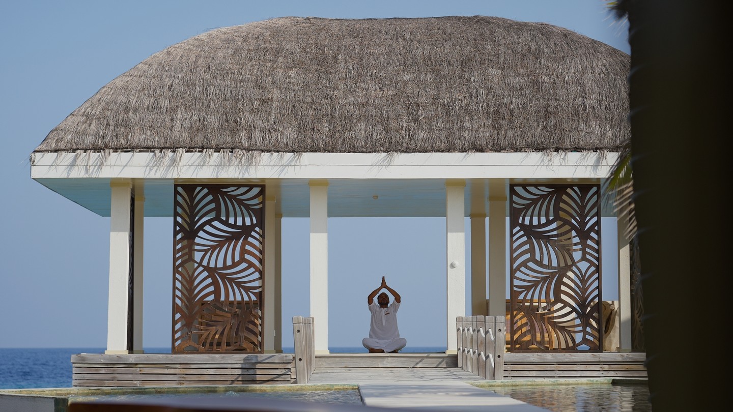 Foto di JW Marriott Maldives Resort & Spa del 13 settembre 2026. Potrebbe essere un'immagine di cabana e testo.