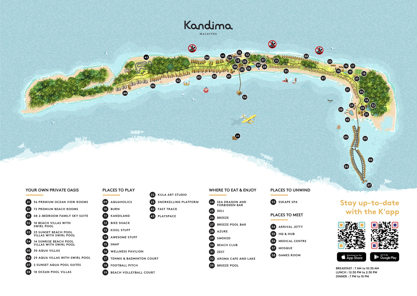 Kandima Maldives island map