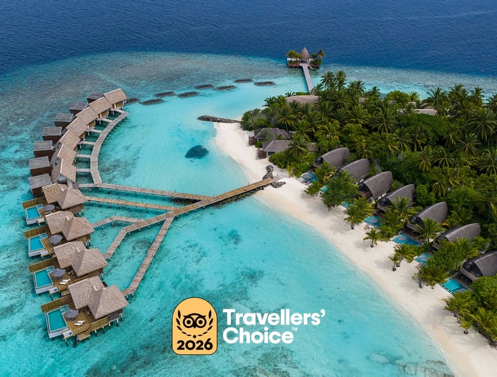 Photo shared by Kandolhu Maldives on June 10, 2026 tagging @tripadvisor. May be an image of text that says "Travellers' M TM 2026 Choice™".