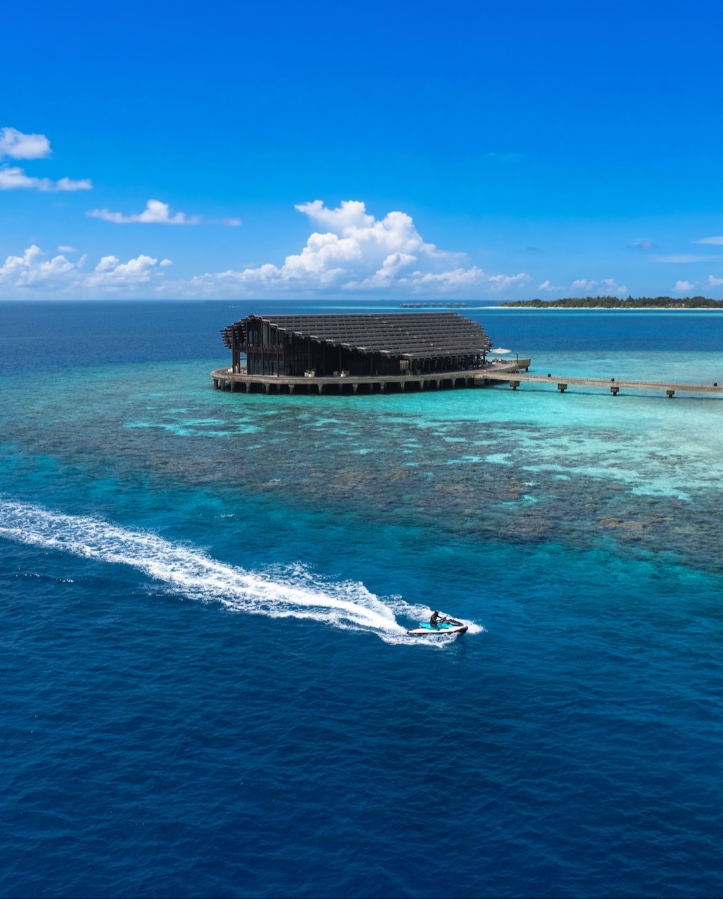 Photo by Kudadoo Maldives in Kudadoo Maldives Private Island. May be an image of jet ski, speedboat, water and text.