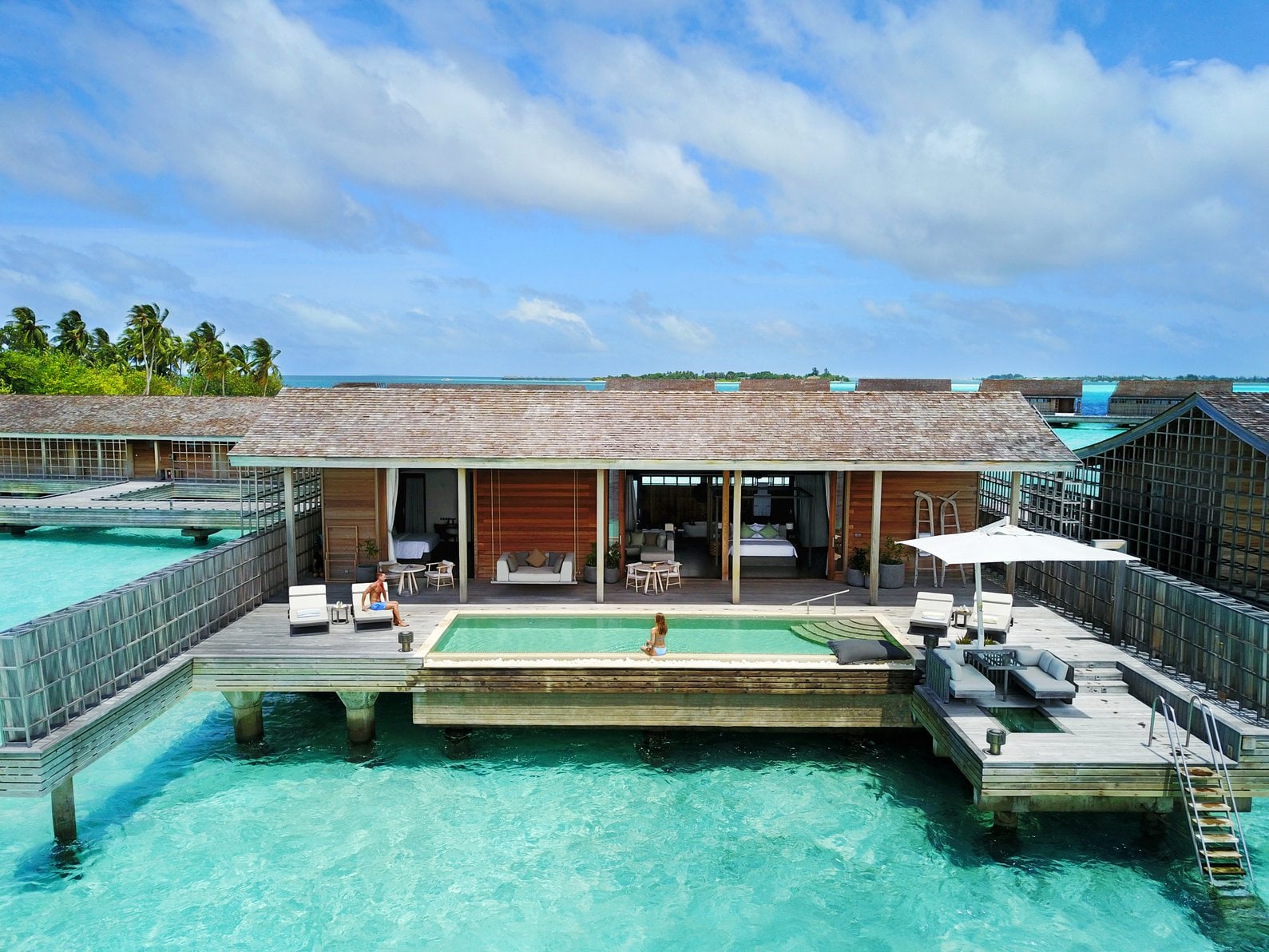 2 Bedroom Ocean Residence Außenansicht im Kudadoo Maldives Private Island
