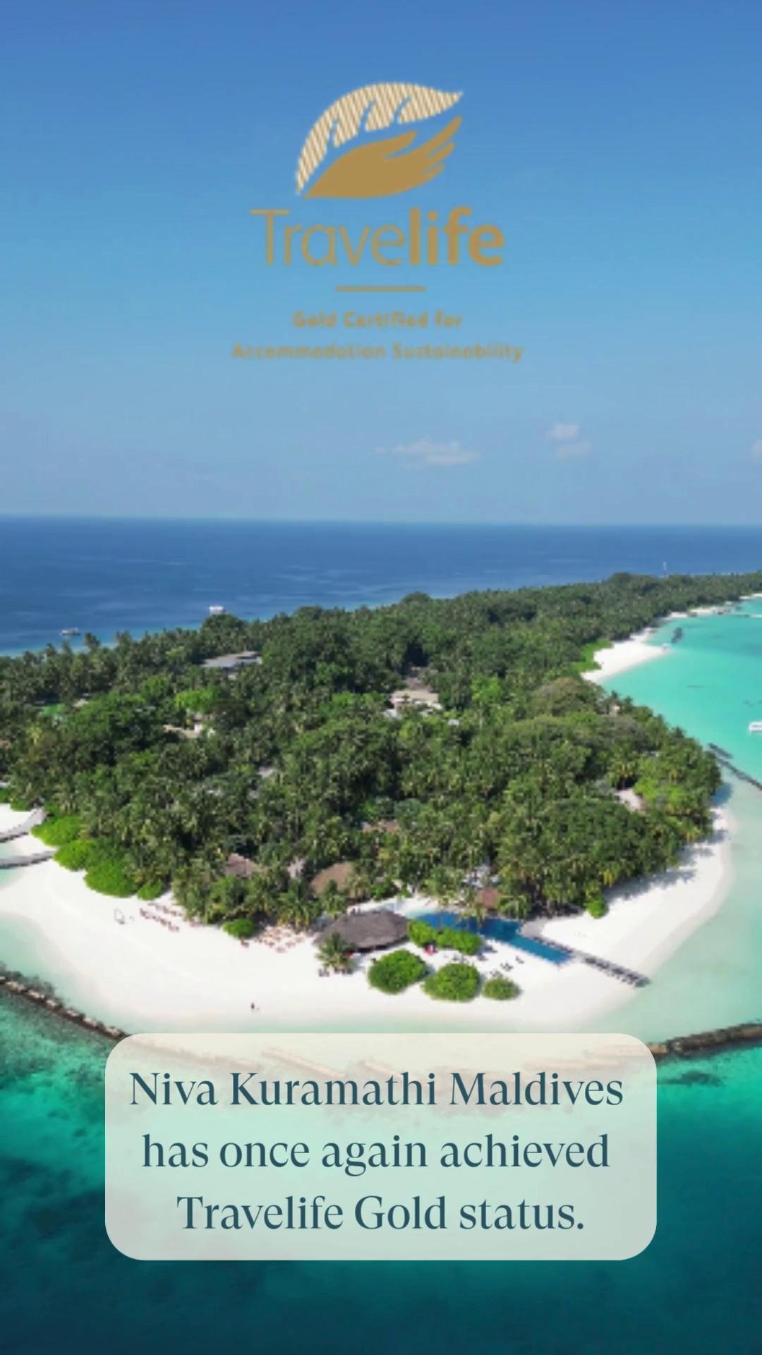 Niva Kuramathi Maldives hat erneut den Travelife-Gold-Status erreicht und bekräftigt damit unser Engagement für nachhaltigen und verantwortungsvollen Tourismus.
Von der Regeneration unseres Hausriffs bis zur Erzeugung sauberer Solarene