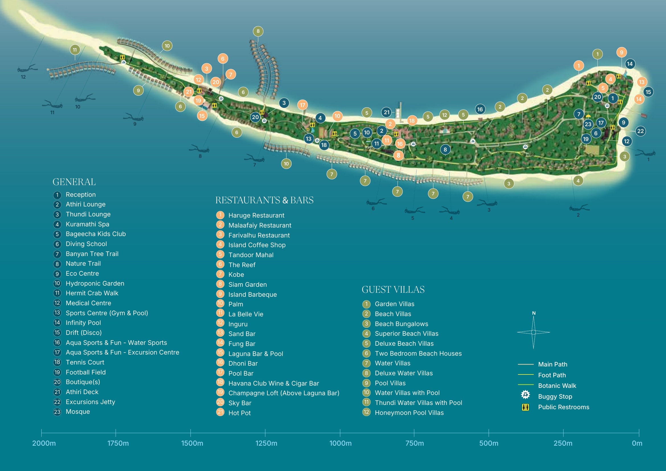 Kuramathi Maldives island map