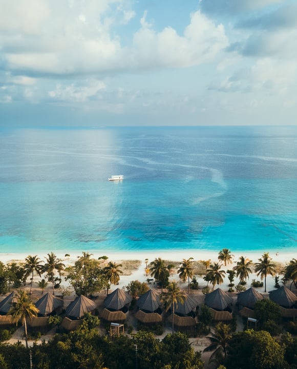 Photo by Kuredu Island Resort & Spa in Kuredu Island Resort. May be an image of beach, ocean, horizon and text.