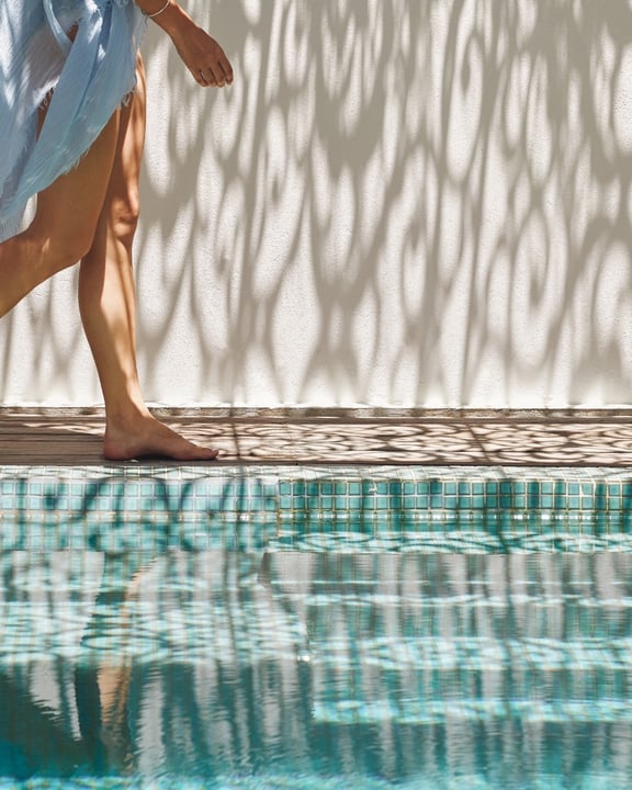Photo by LUX* South Ari Atoll on June 13, 2026. May be an image of towel, sarong, pool and text.