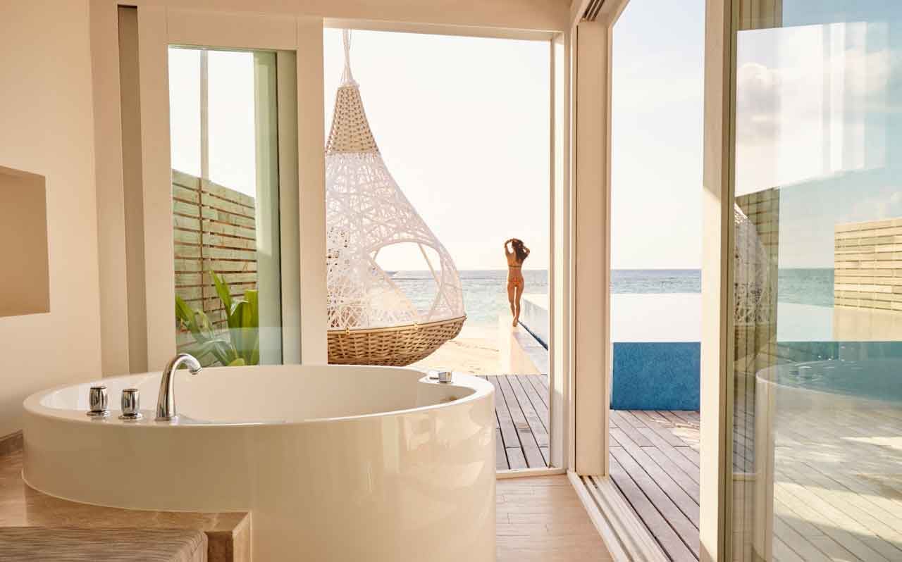 Temptation Pool Water Villa im LUX* South Ari Atoll