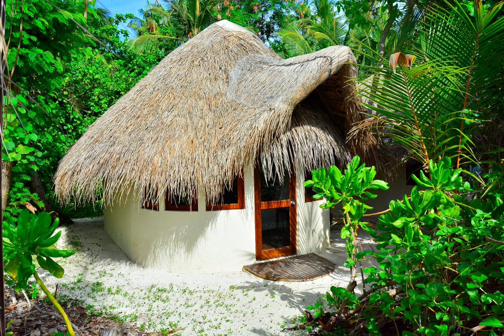 Villa-Außenansicht in Makunudu Island Maldives