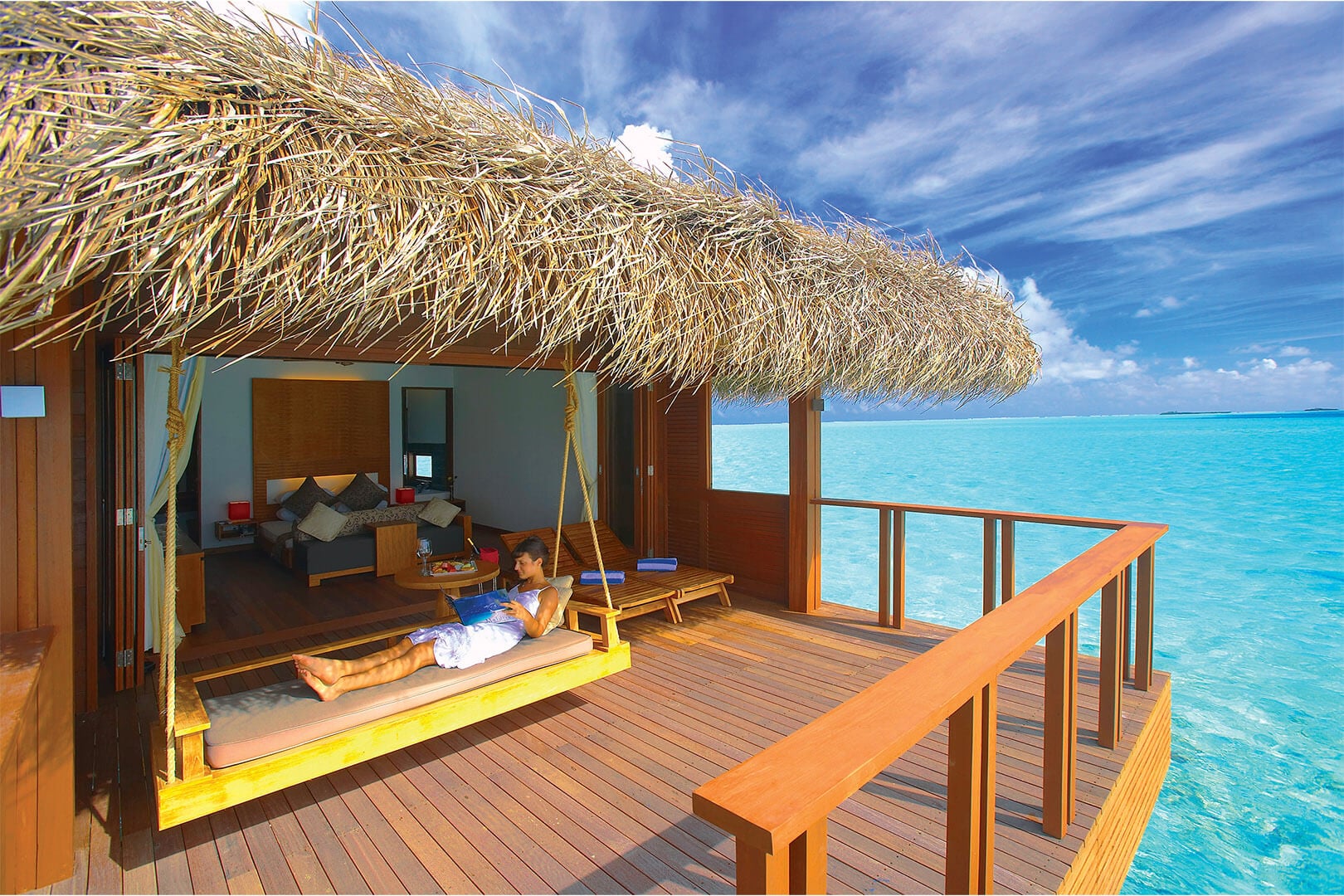 Water Villa im Medhufushi Island Resort